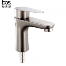 槍灰單冷面盆龍頭